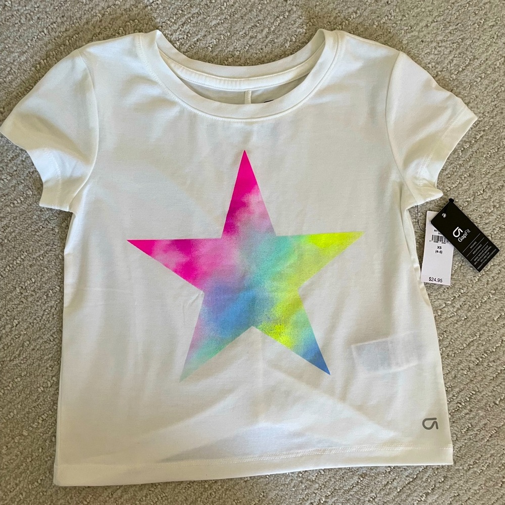 GAP GapFit Kids Ruched-Back Top NWT, size XS (4/5)